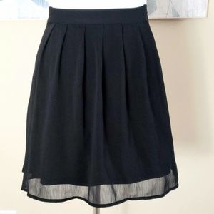Black short skirt